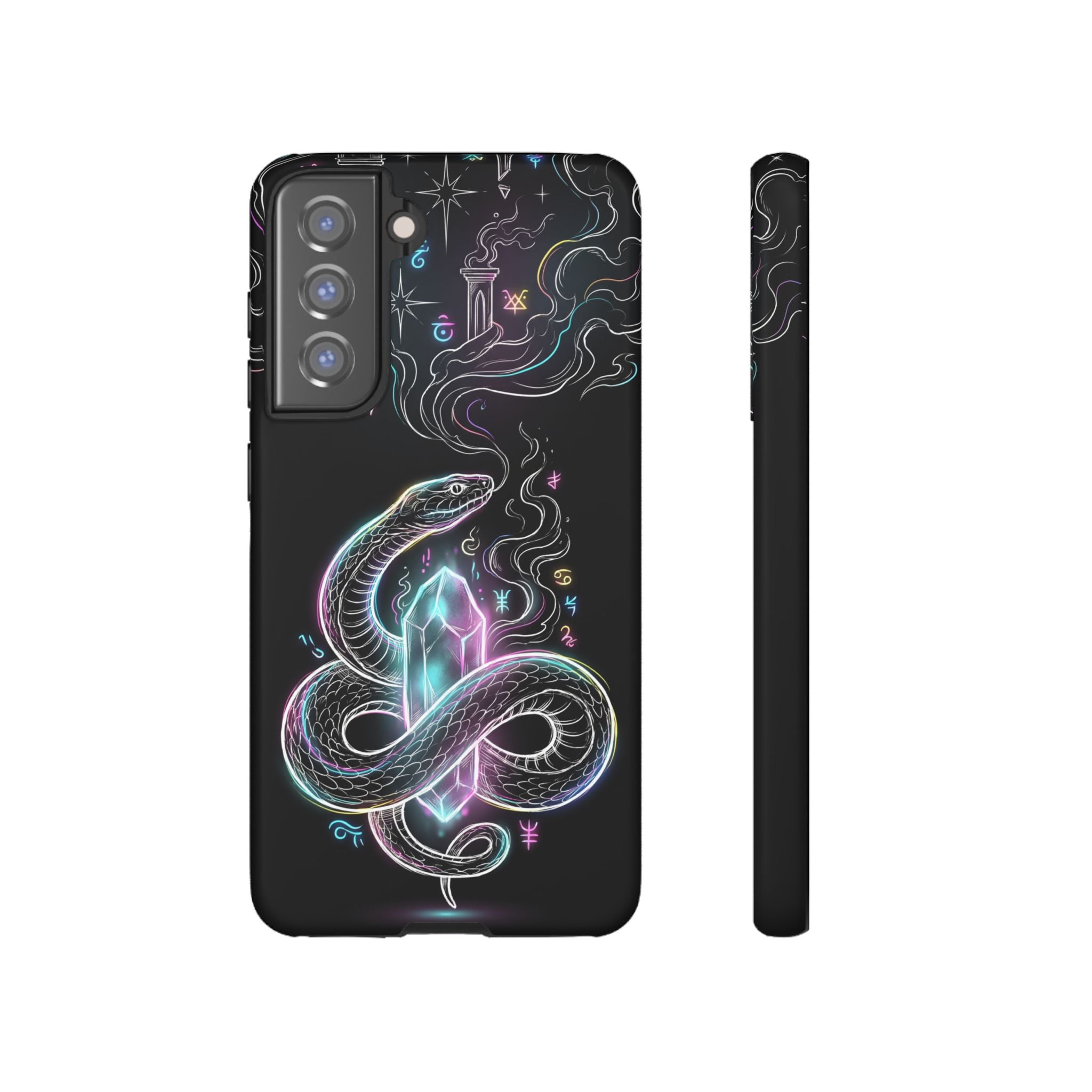 Neon Occult Mystic Snake Crystal Samsung Galaxy Phone Case