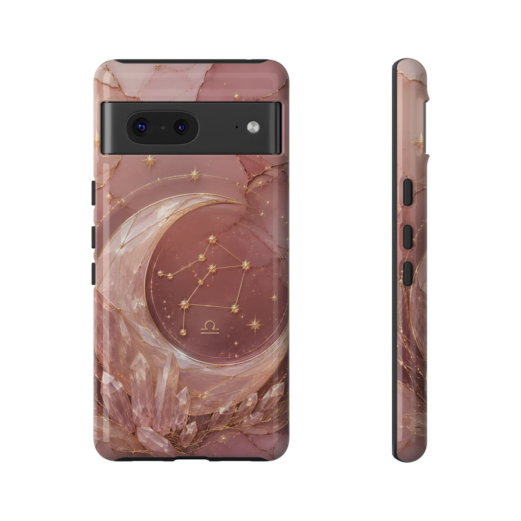 Libra Zodiac Google Pixel Phone Case | Moon Crystal Astrology Phone Case