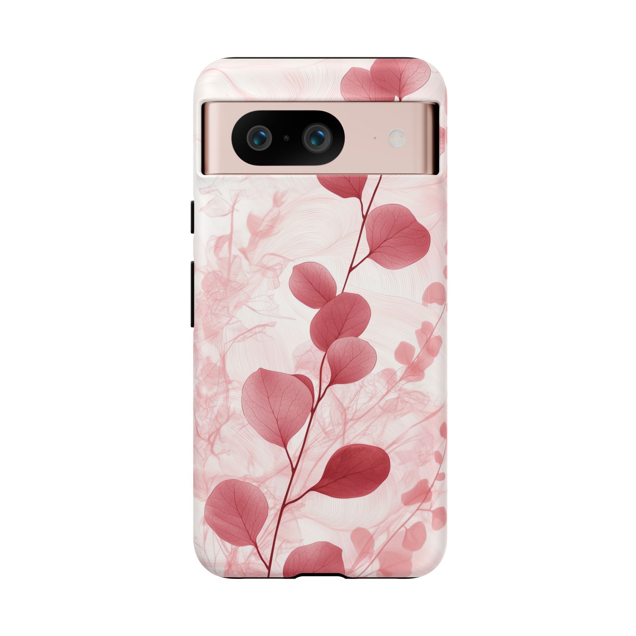Pink Botanical Floral Eucalyptus Google Pixel Phone Case