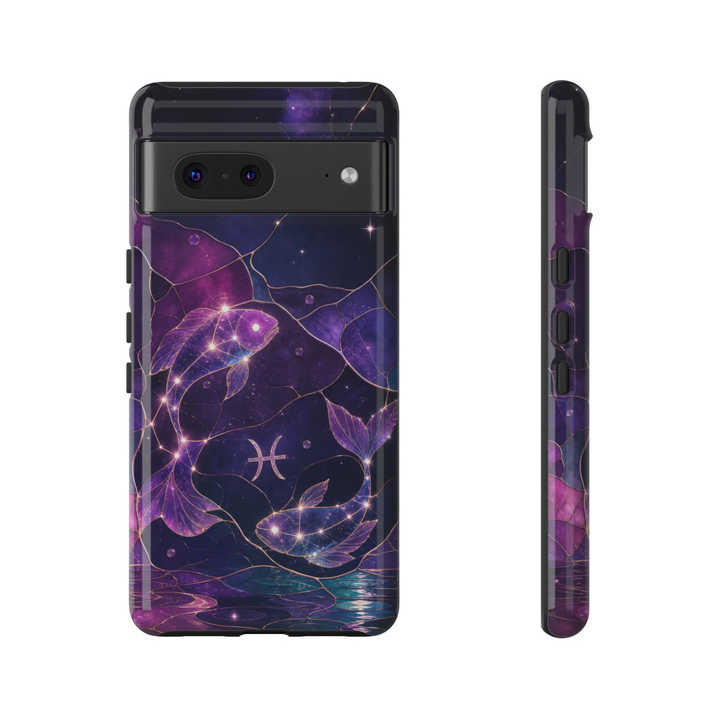 Pisces Zodiac Google Pixel Phone Case | Celestial Fish Phone Case