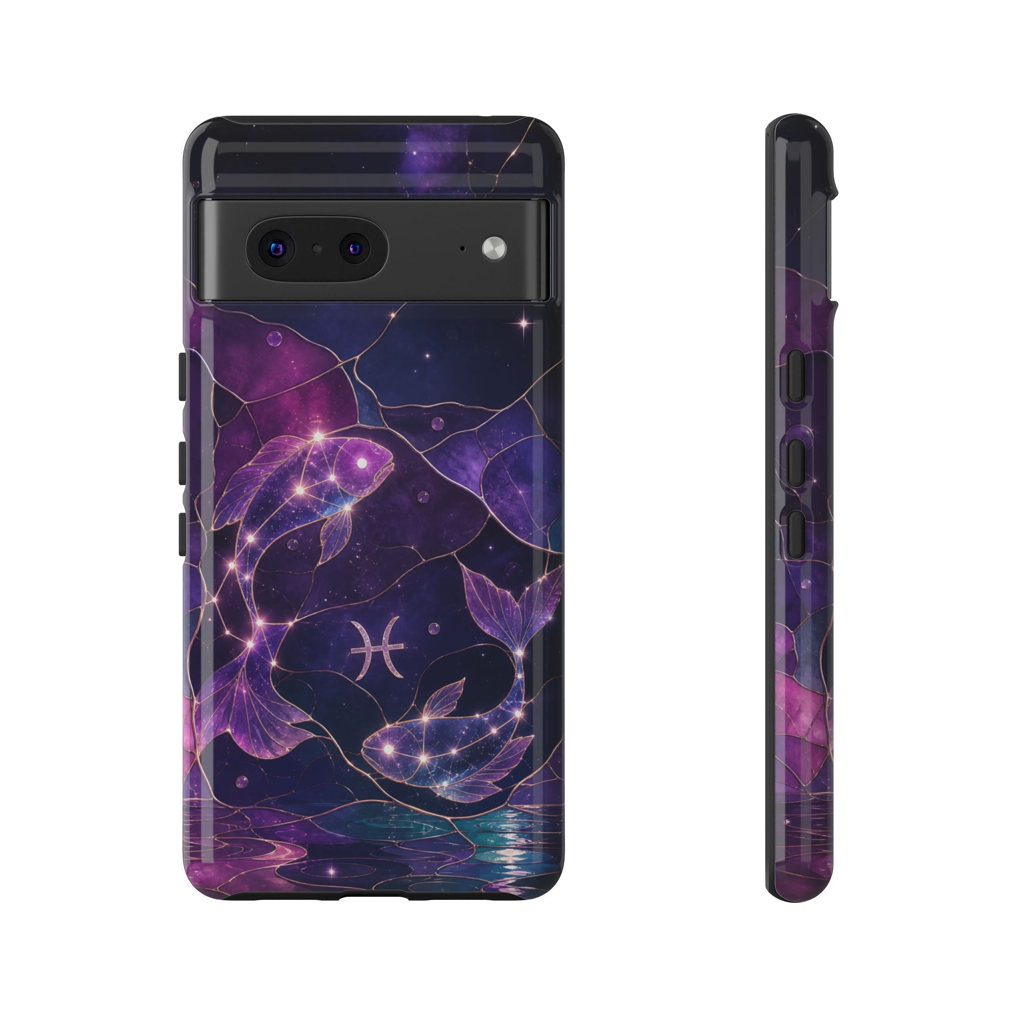 Pisces Zodiac Google Pixel Phone Case | Celestial Fish Phone Case