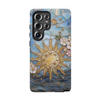 Stained Glass Floral Sun & Sea Tough Samsung Galaxy Case