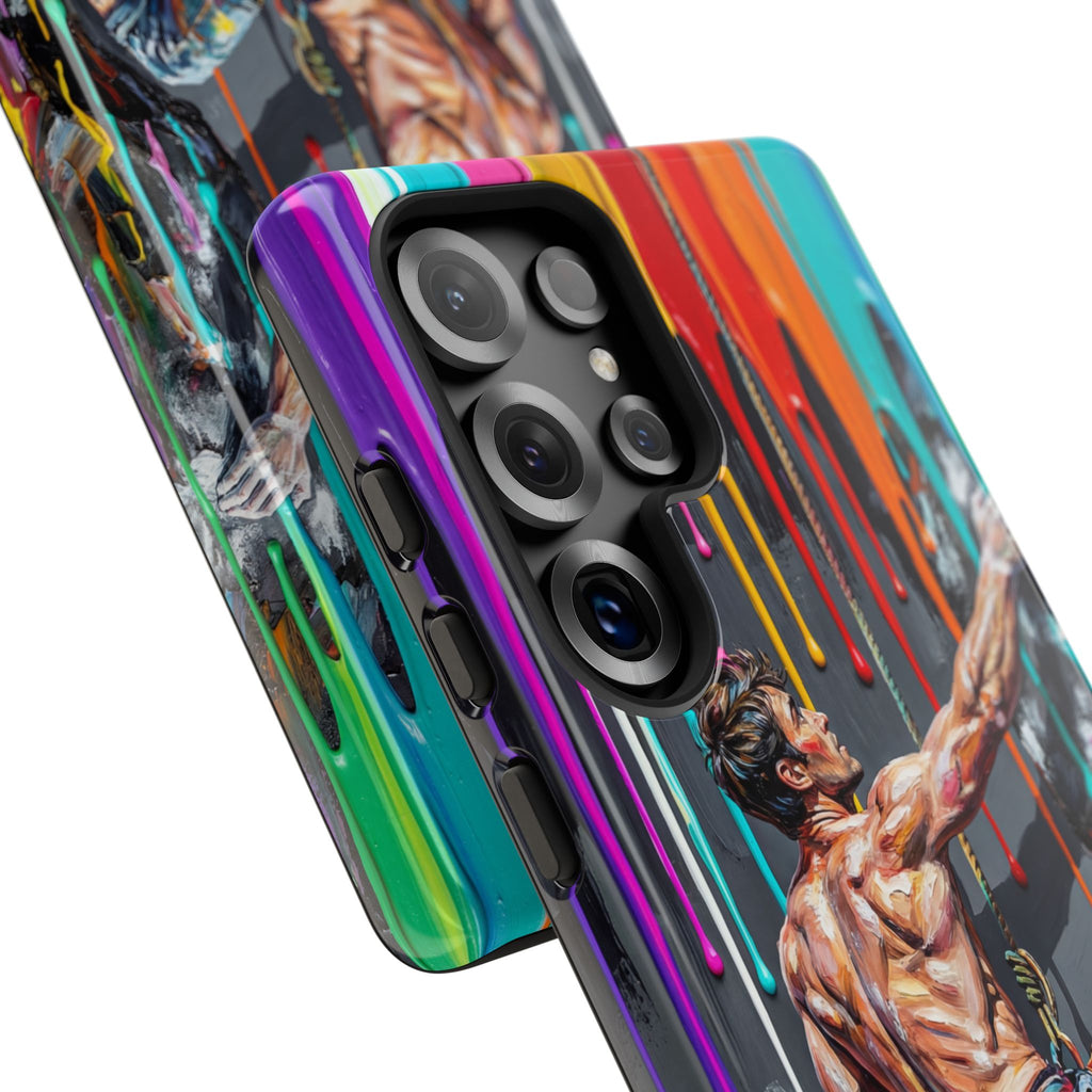 Colourful Rock Climber Art Protective Samsung Galaxy Phone Case