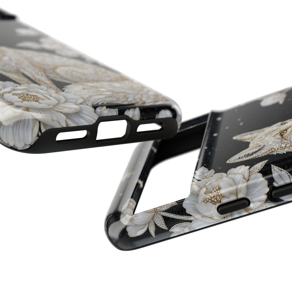 Mystic Fox Moon Google Pixel Phone Case | Celestial Floral iPhone Cover