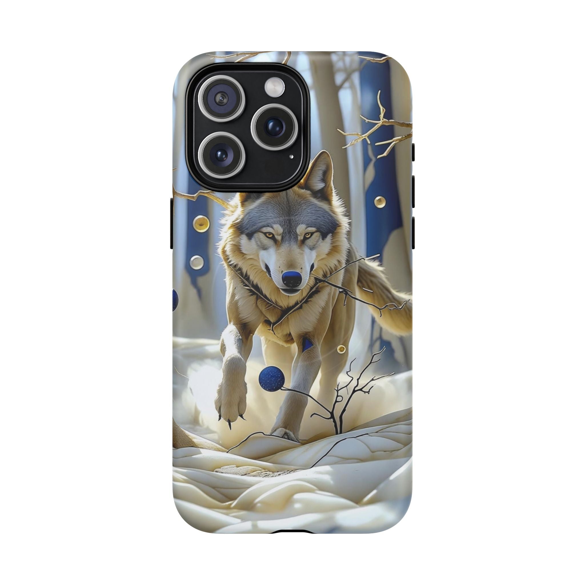 Wolf Running Tough MagSafe Protective iPhone Case