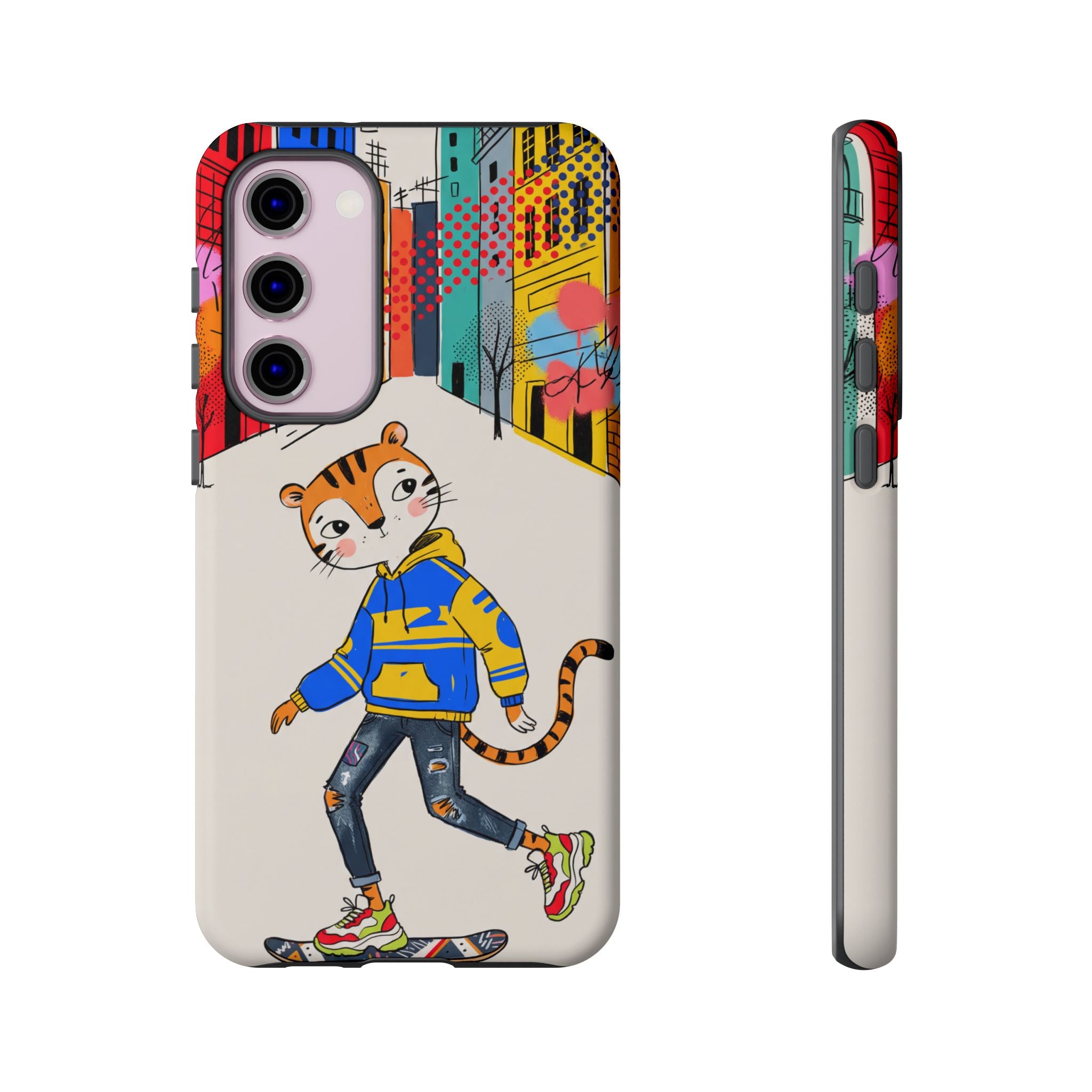 Skater Tiger Samsung Galaxy Phone Case