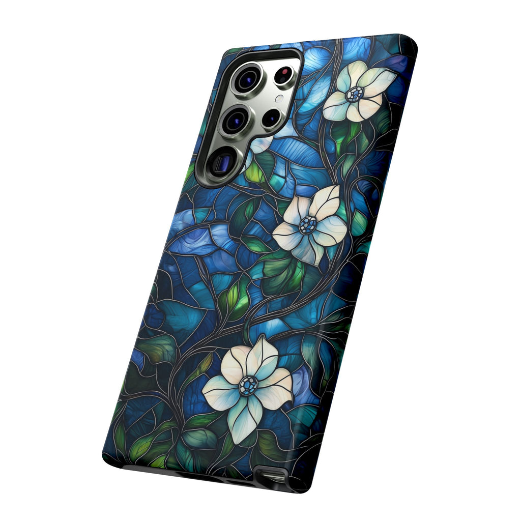 Floral Stained Glass Samsung Galaxy Case – Blue Garden