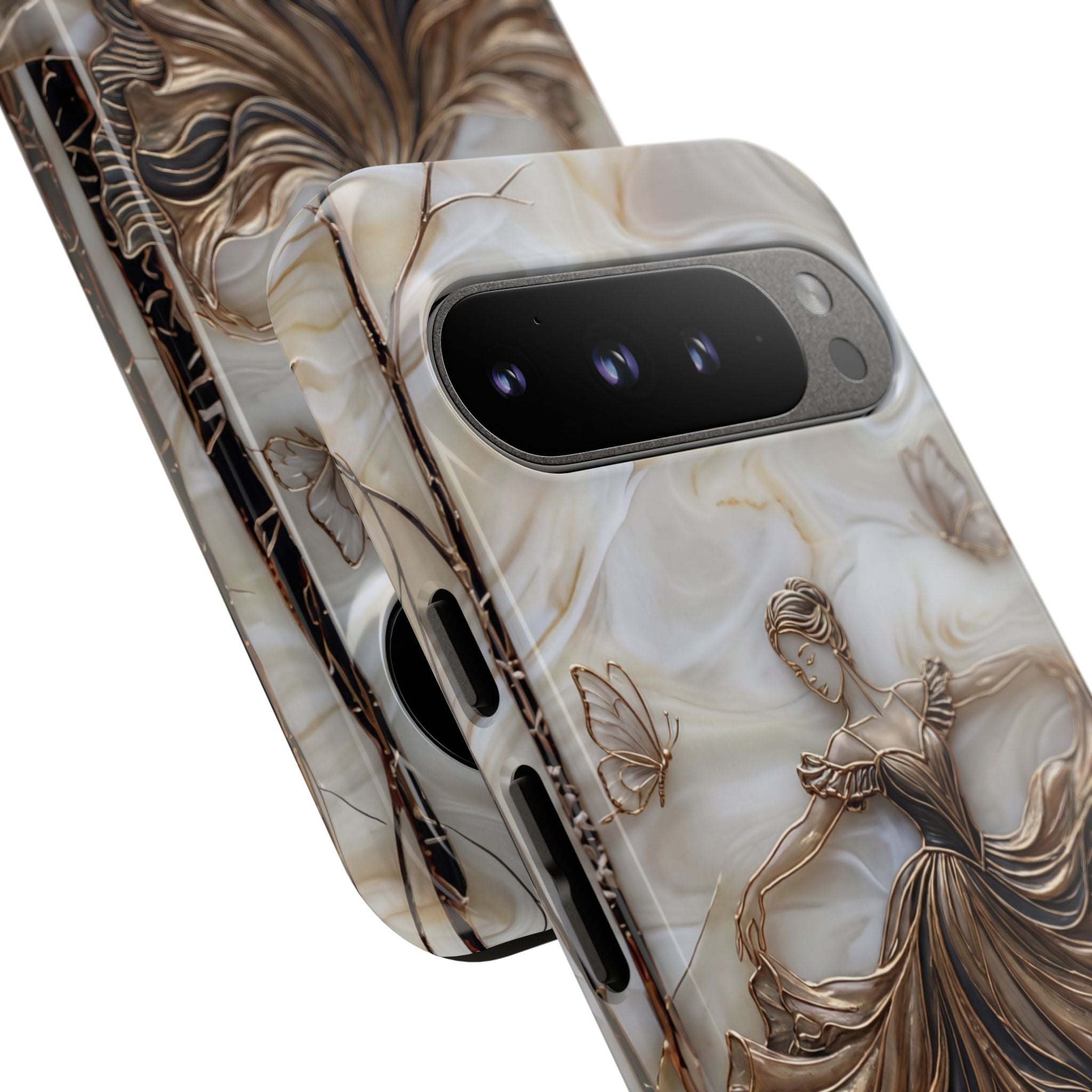 Elegant Bronze Ballerina Dance Design Google Pixel Case