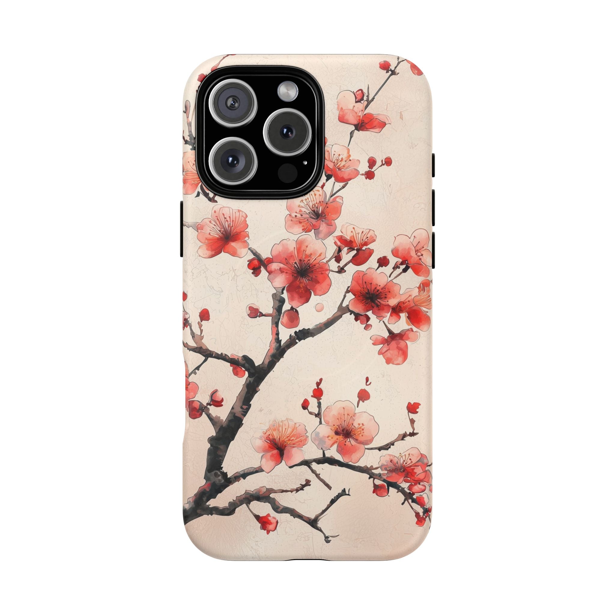 Cherry Blossom MagSafe iPhone Case | Floral Pink Blossom Branch Design