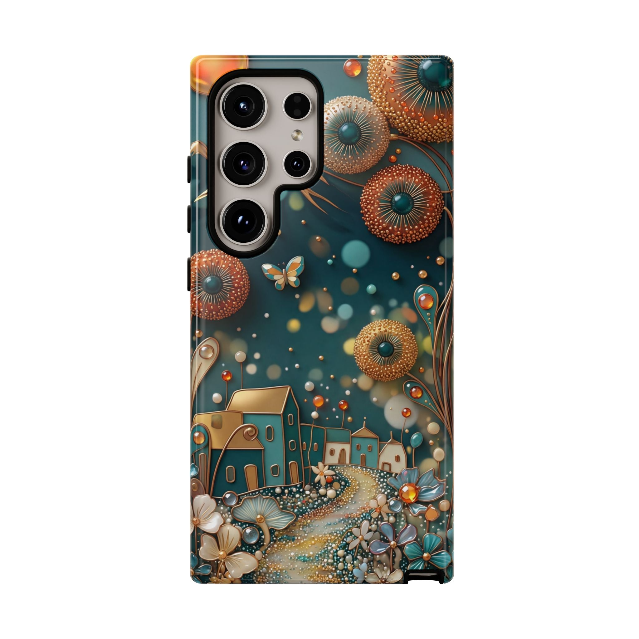 Whimsical Night Village Samsung Galaxy Case