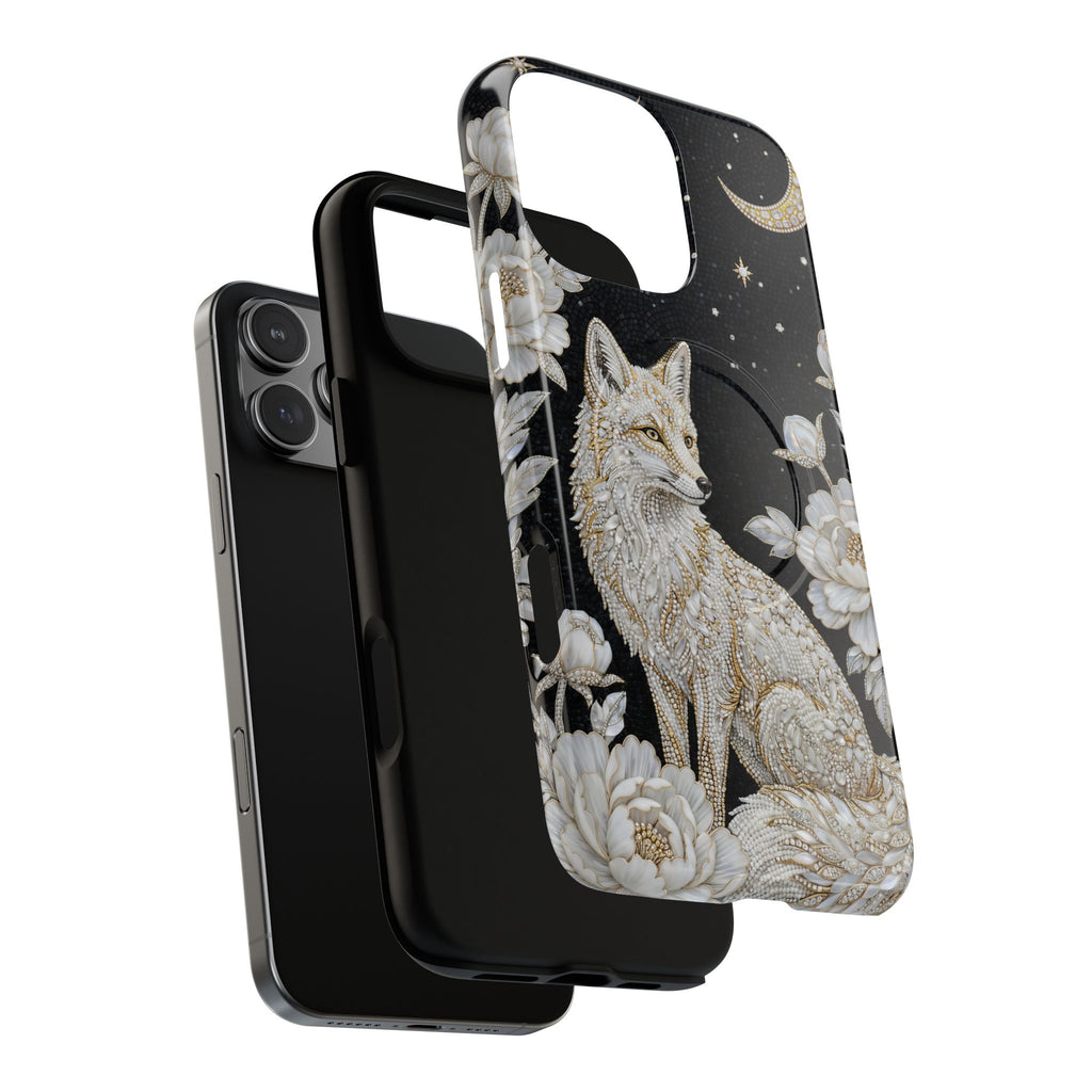 Mystic Fox Moon MagSafe iPhone Case | Celestial Floral iPhone Cover