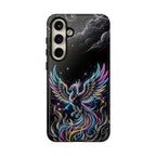 Colorful Neon Phoenix Tough Samsung Galaxy Phone Case