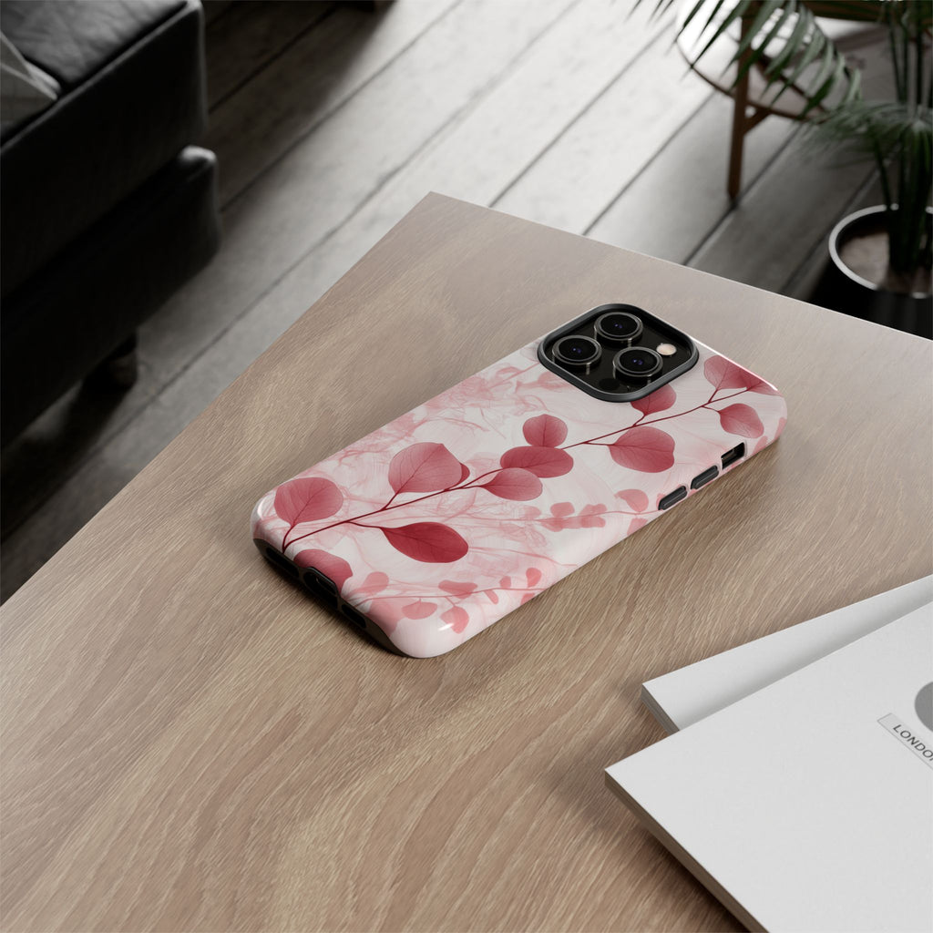 Cover per iPhone Rosa Botanico Floreale Eucalipto