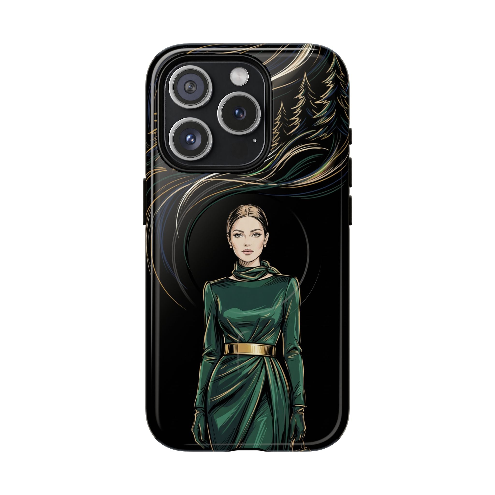 Elegant Forest Woman MagSafe iPhone Case