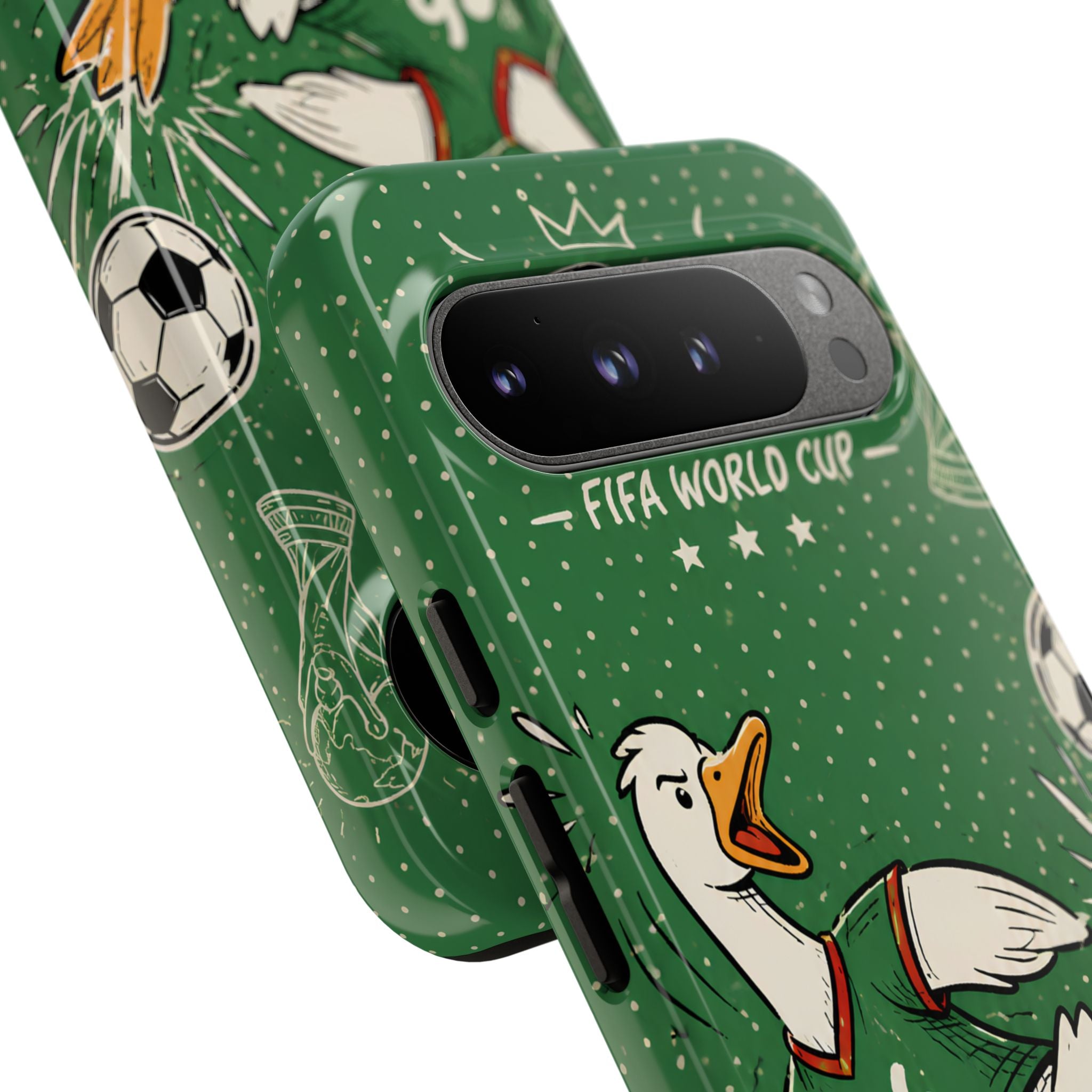 Soccer Duck Google Pixel Phone Case | Funny Sports Mascot Cover
