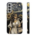 Van Gogh Night Sunflowers Samsung Galaxy Phone Case | Chic Woman Art
