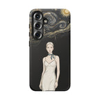 Cover per Samsung Galaxy Fantasia Notte Stellata | Illustrazione Donna Elegante