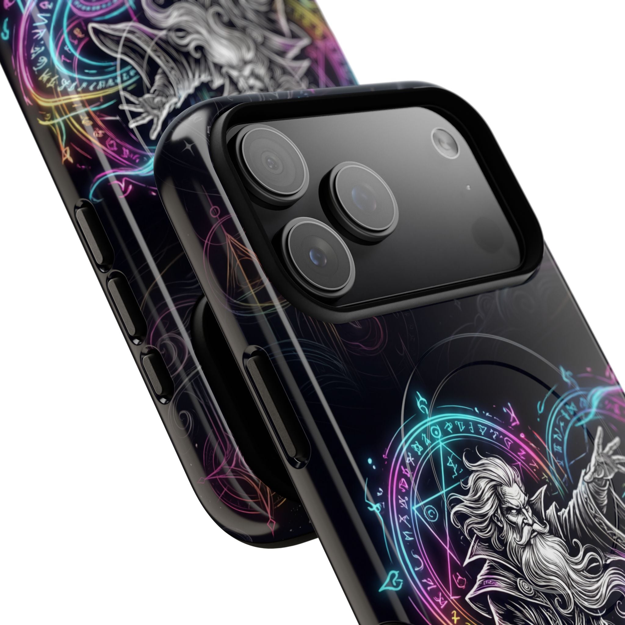 Neon Spell Art Wizard Magic MagSafe iPhone Case