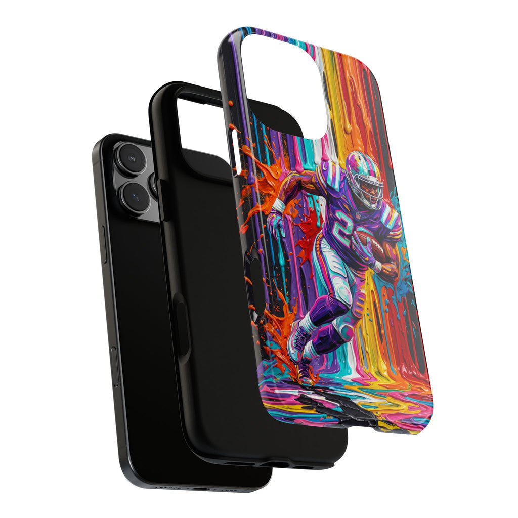 Vibrant American Football Runner iPhone Case