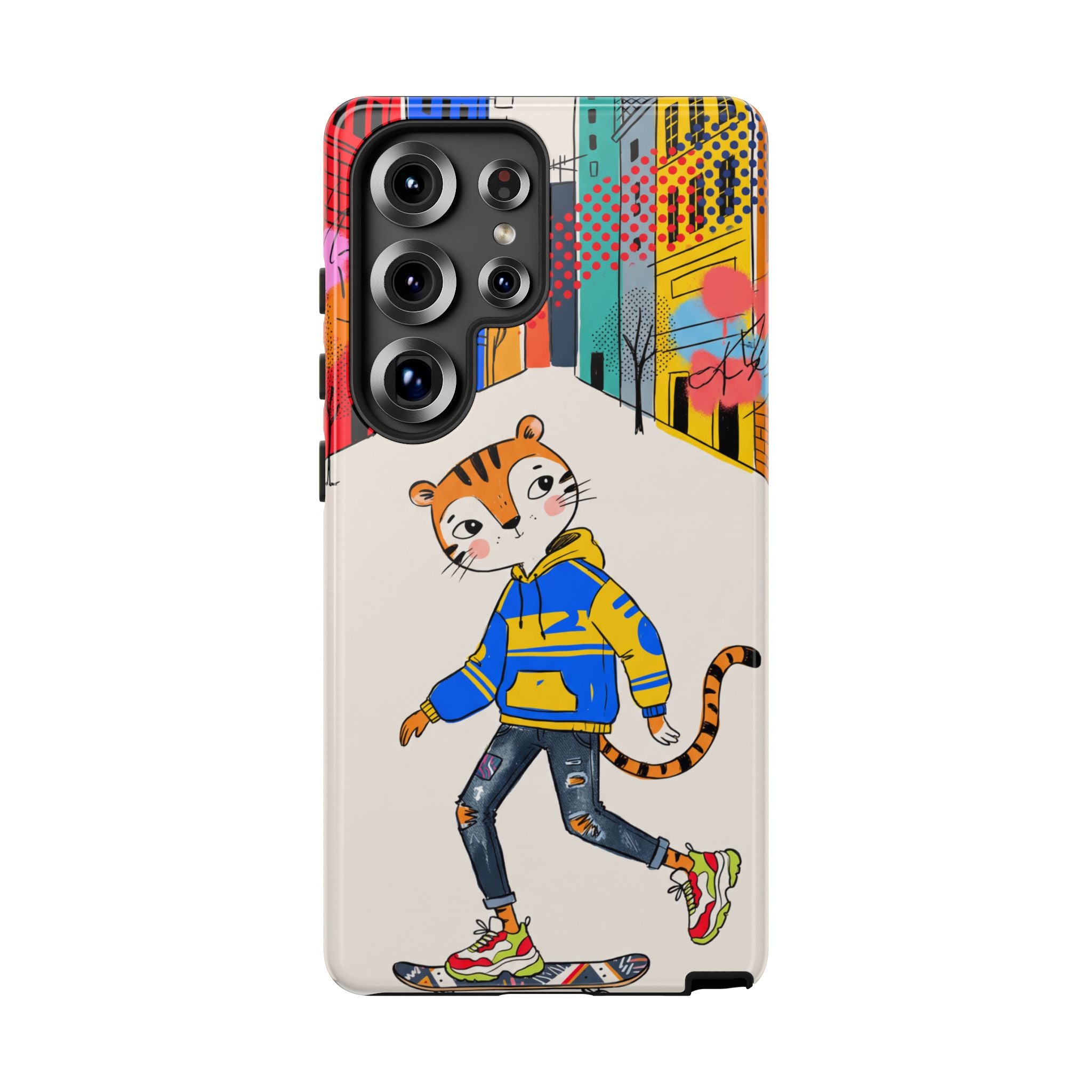Skater Tiger Samsung Galaxy Phone Case