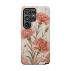 Carnation Samsung Galaxy Phone Case | Pink Floral Phone Case