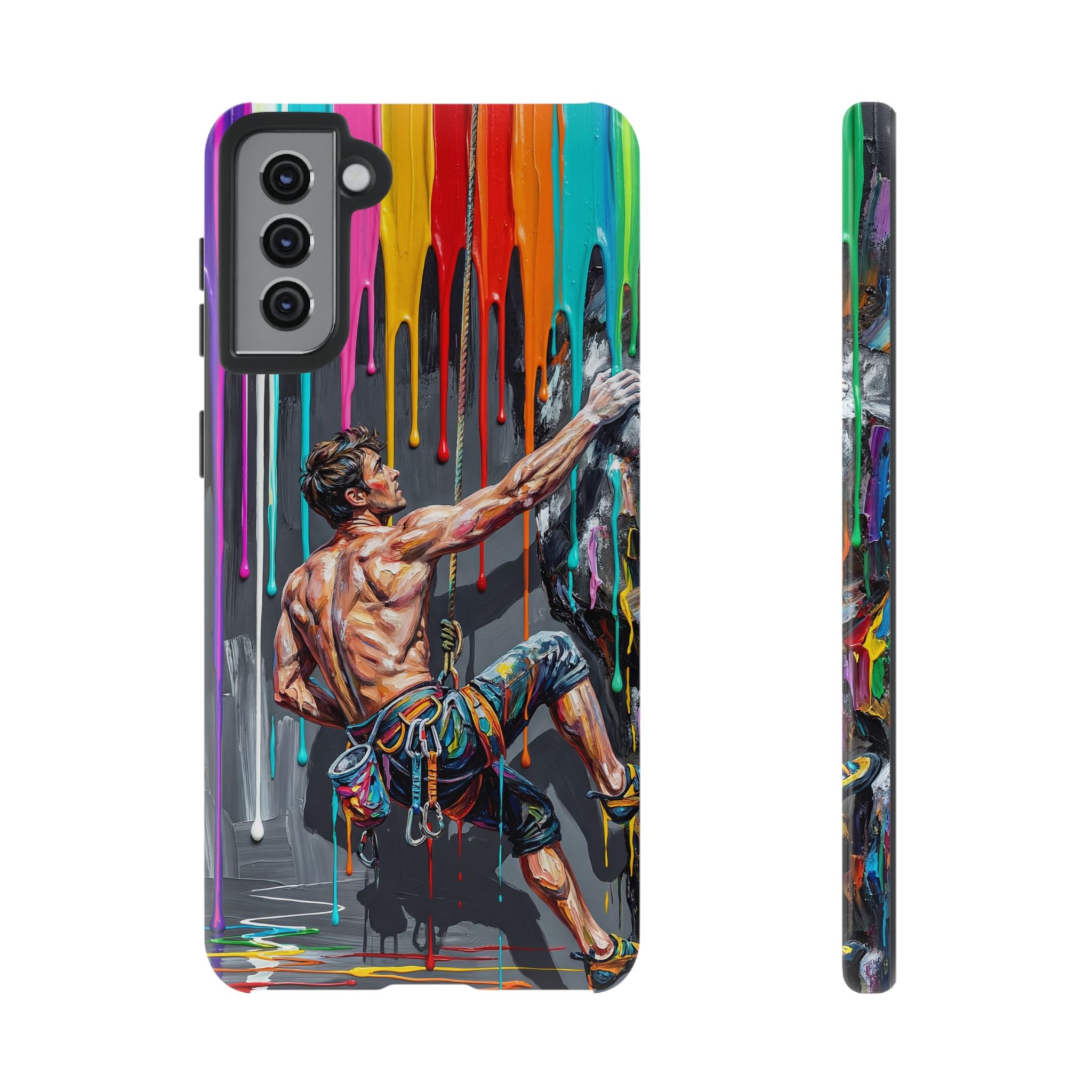 Colourful Rock Climber Art Protective Samsung Galaxy Phone Case