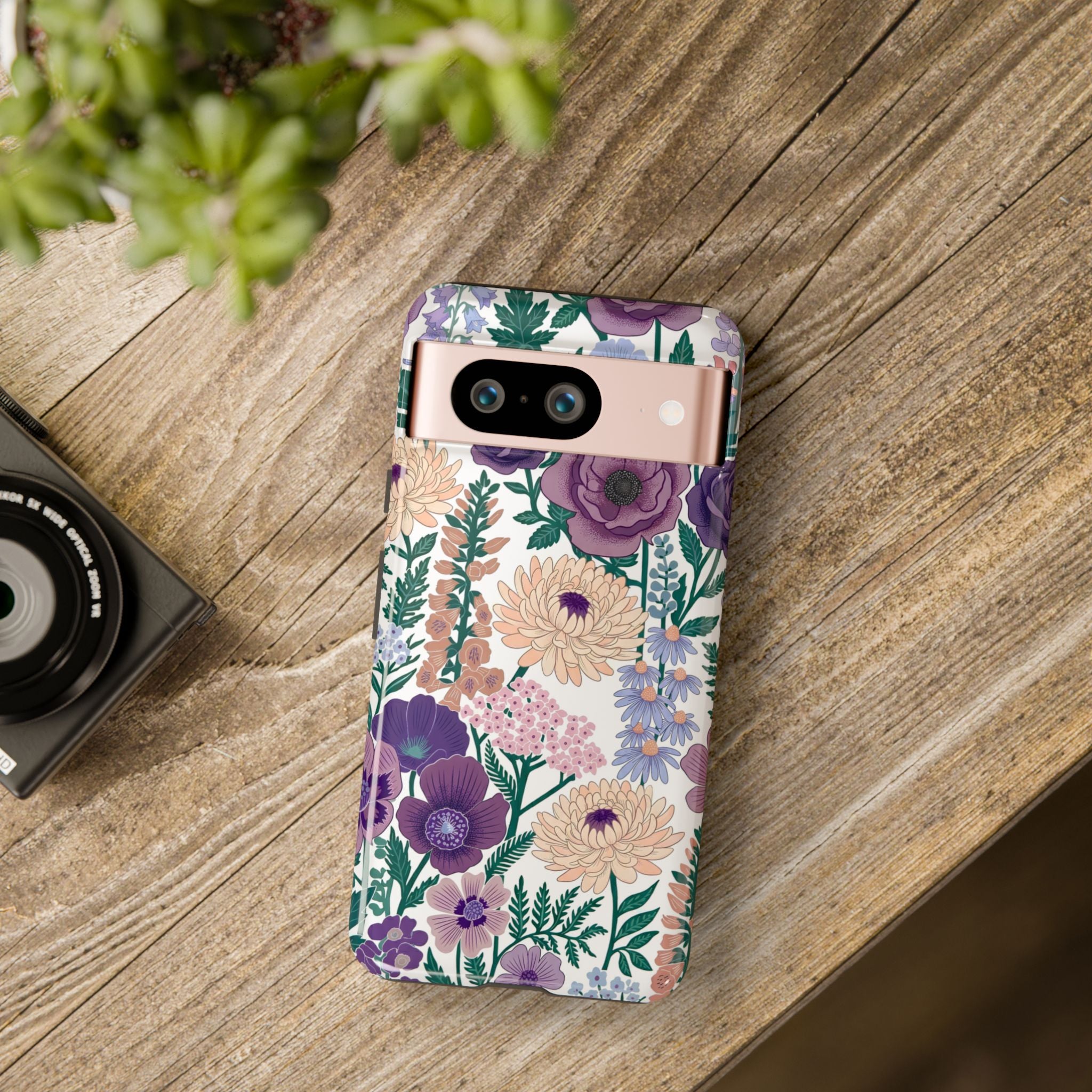 Floral Purple Garden Google Pixel Phone Case | Tough Protective Phone Cover