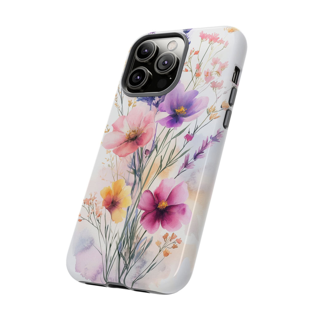 Floral Watercolour iPhone Case | Pastel Bouquet