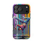 Colorful Breakdancer Graffiti Tough iPhone Case