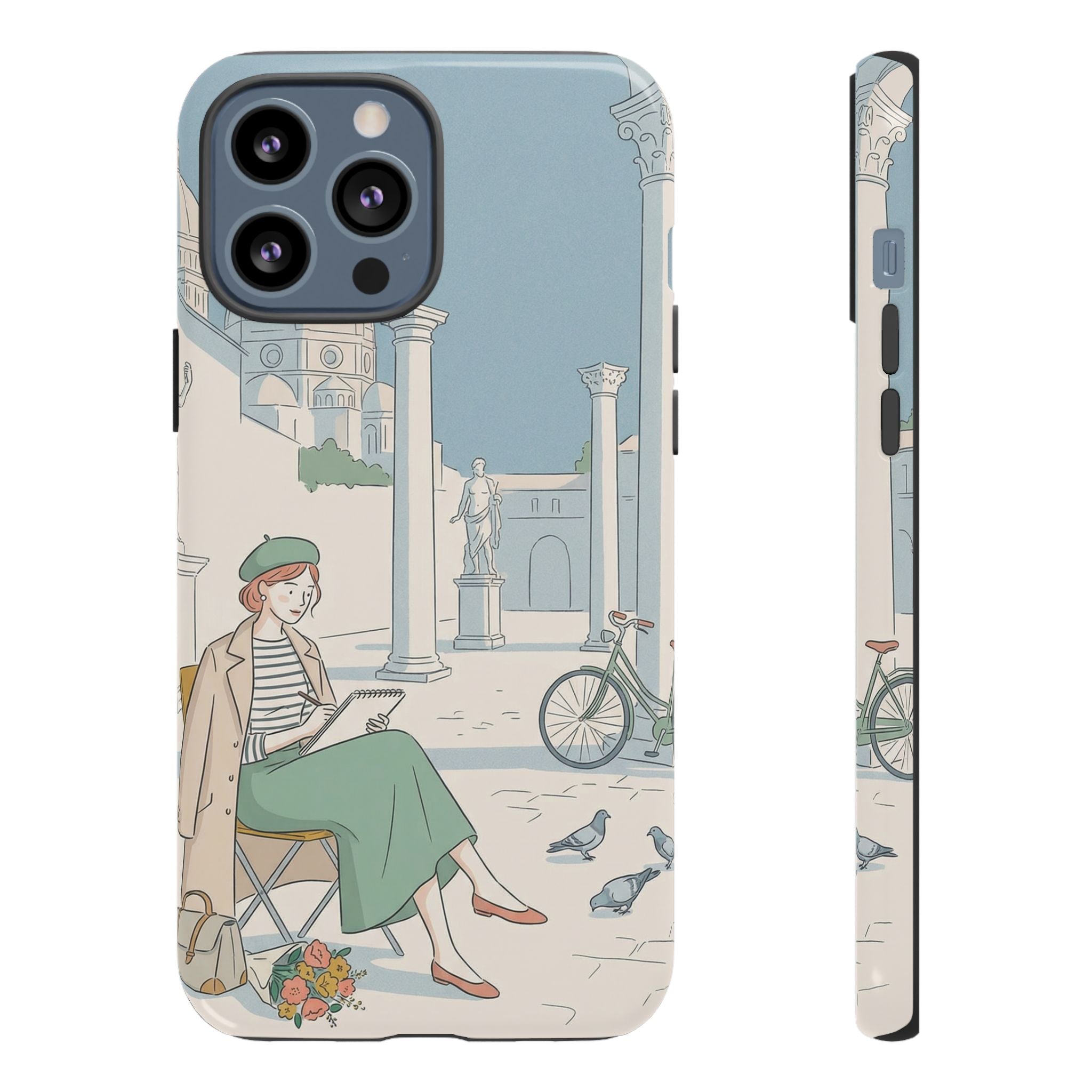 Florence Art Aesthetic iPhone Case | Renaissance Italy Travel Illustration