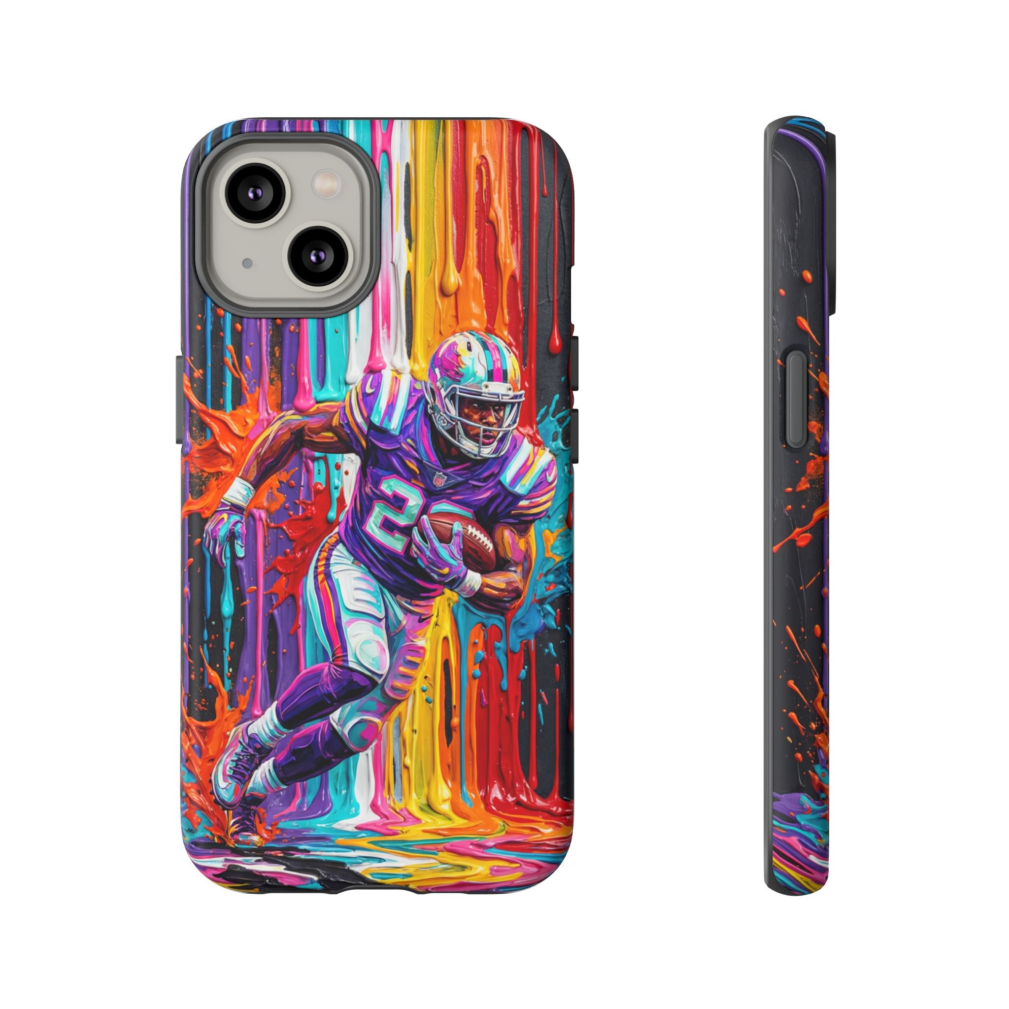 Vibrant American Football Runner iPhone Case