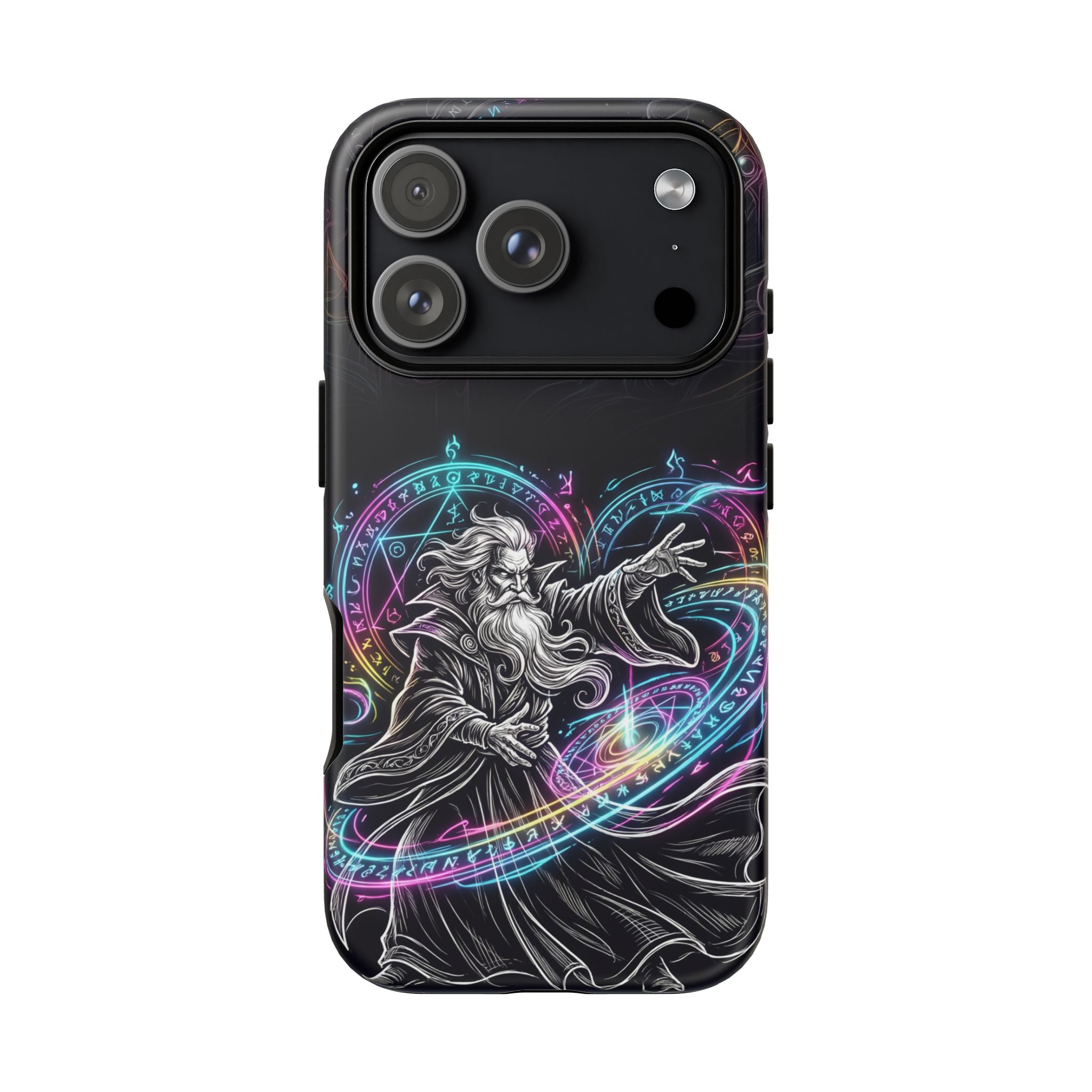 Neon Spell Art Wizard Magic iPhone Case