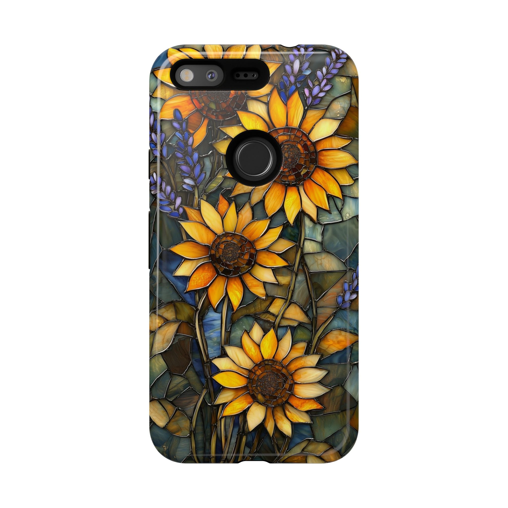 Sunflower Stained Glass Tough Google Pixel Case