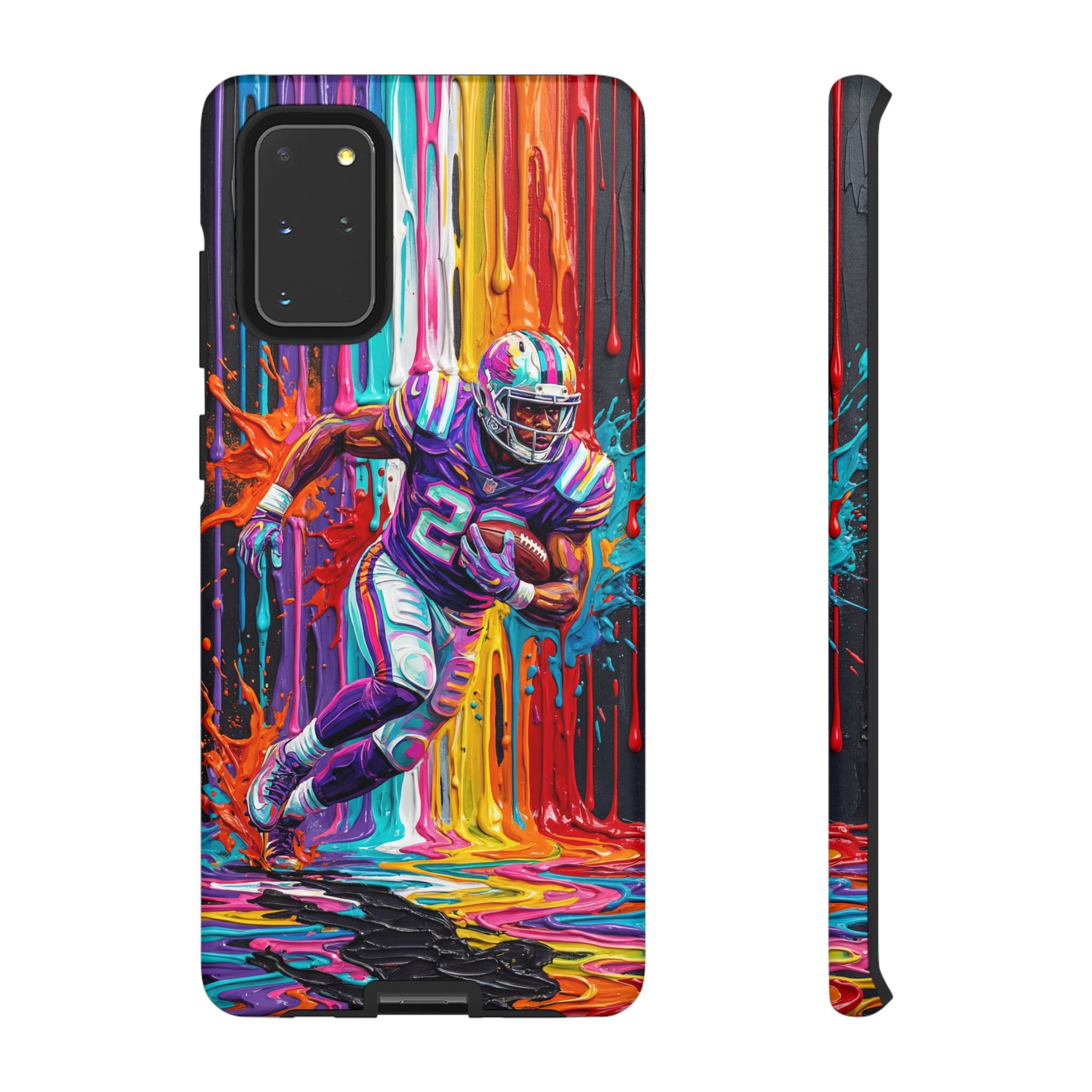 Vibrant American Football Runner Samsung Galaxy Phone Case