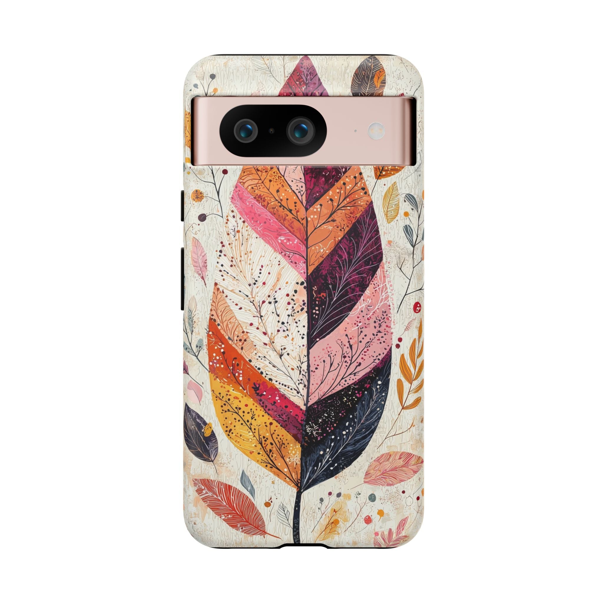Autumn Leaf Tough Google Pixel Case | Watercolour Feathered Fall Design