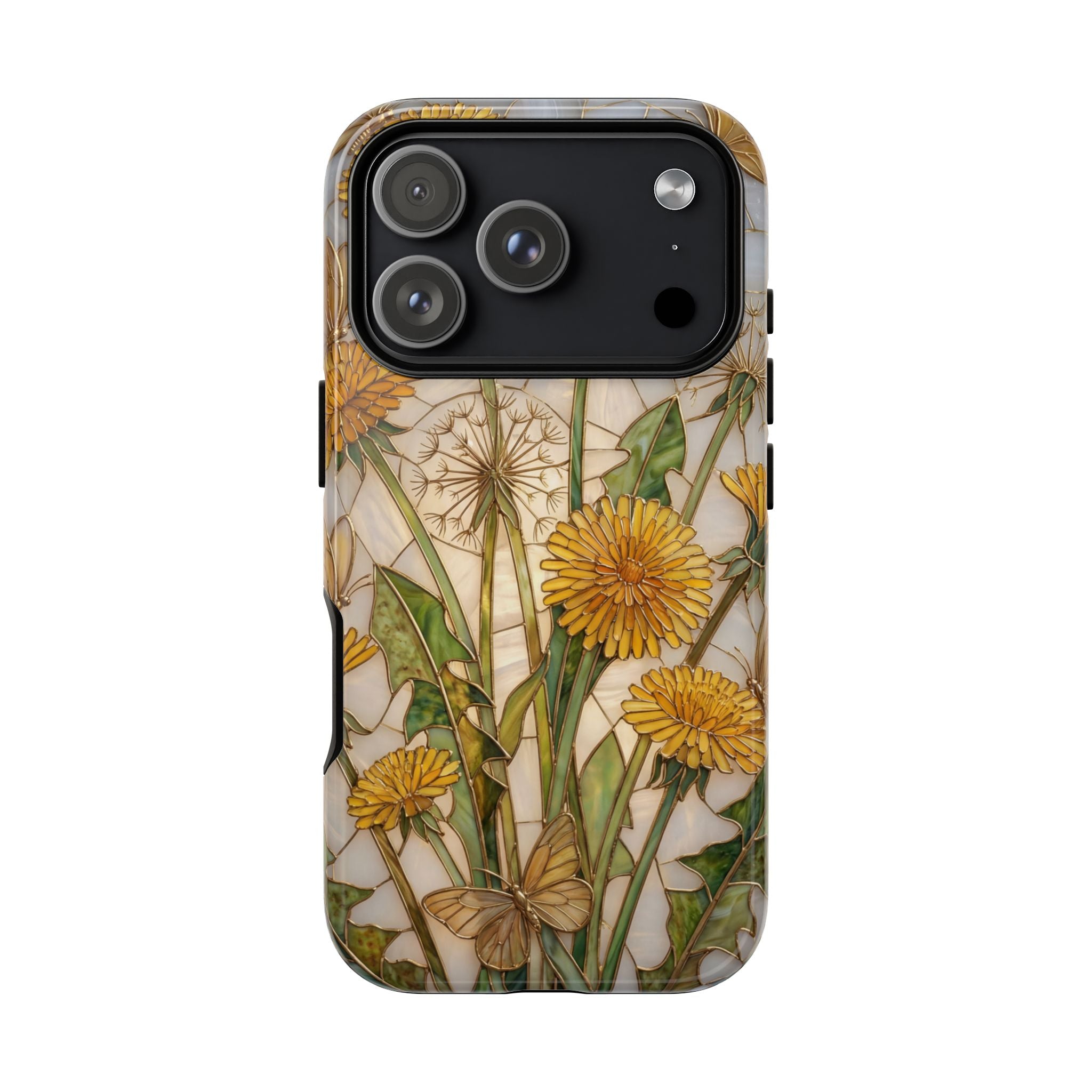 Dandelion Bouquet Tough iPhone Case — Floral Botanical Protective Cover