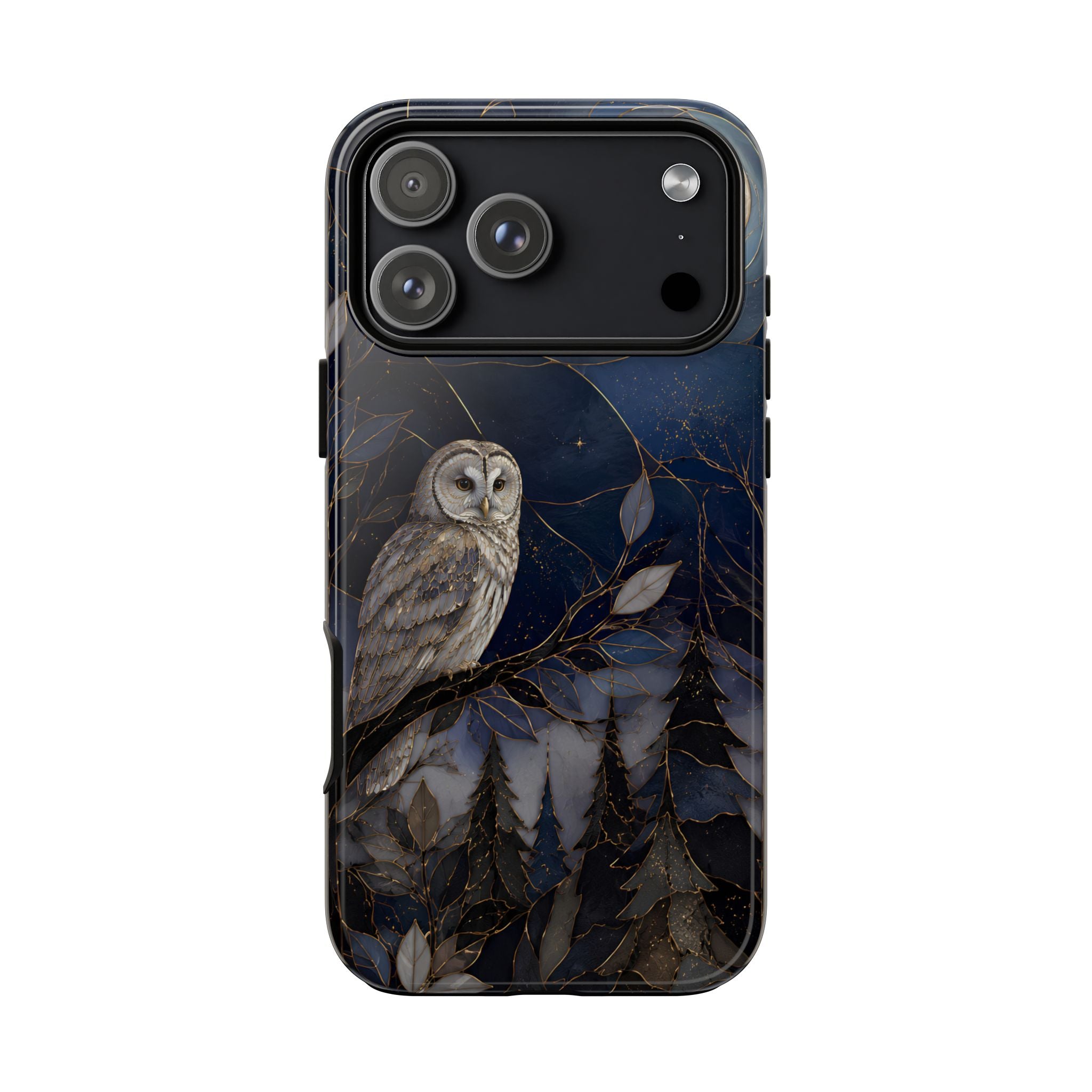 Owl Moon iPhone Case | Woodland Forest Night Art