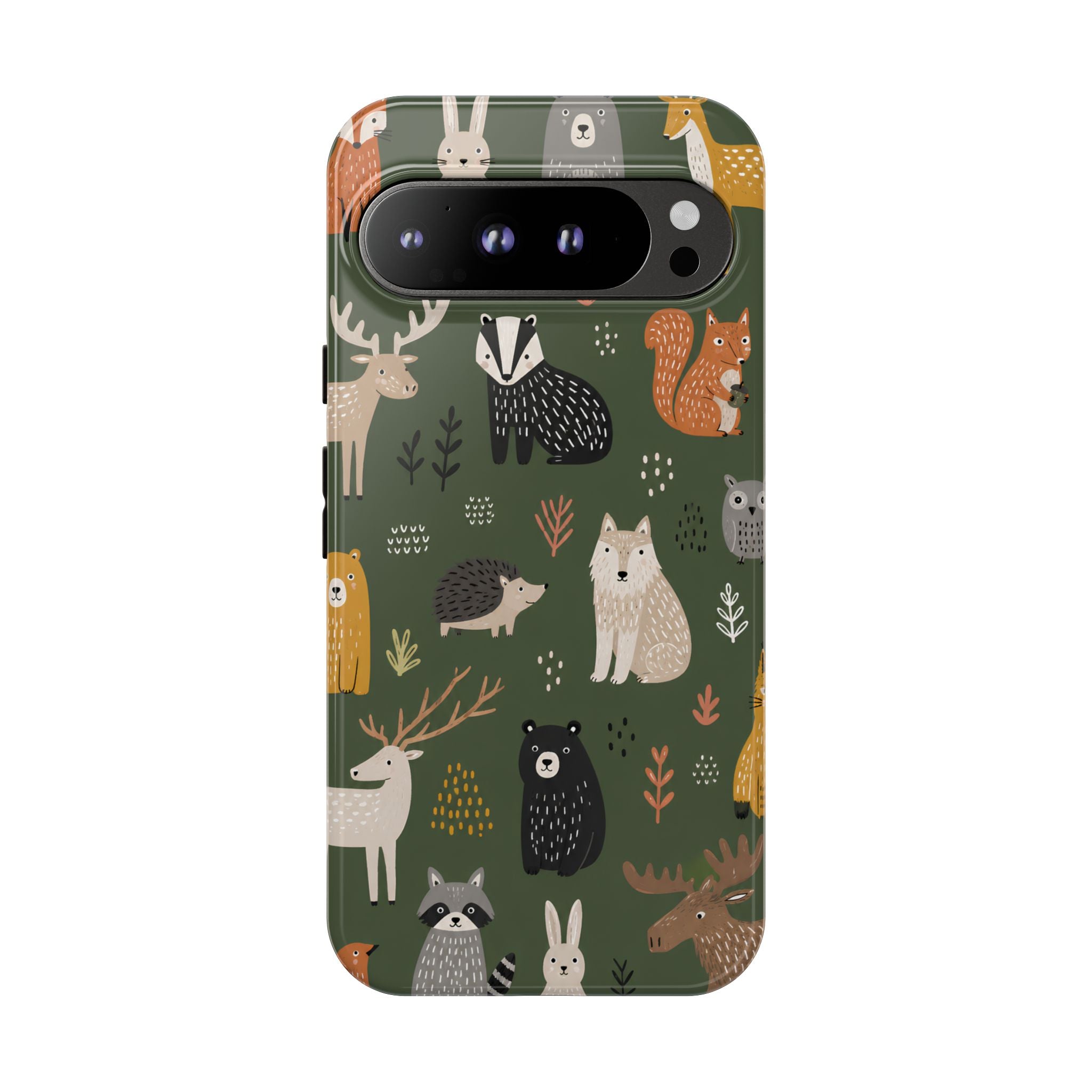 Woodland Animals Phone Case | Forest Creature Art Cover