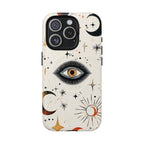 Custodia Mystic Eye MagSafe per iPhone | Luna e stelle celesti