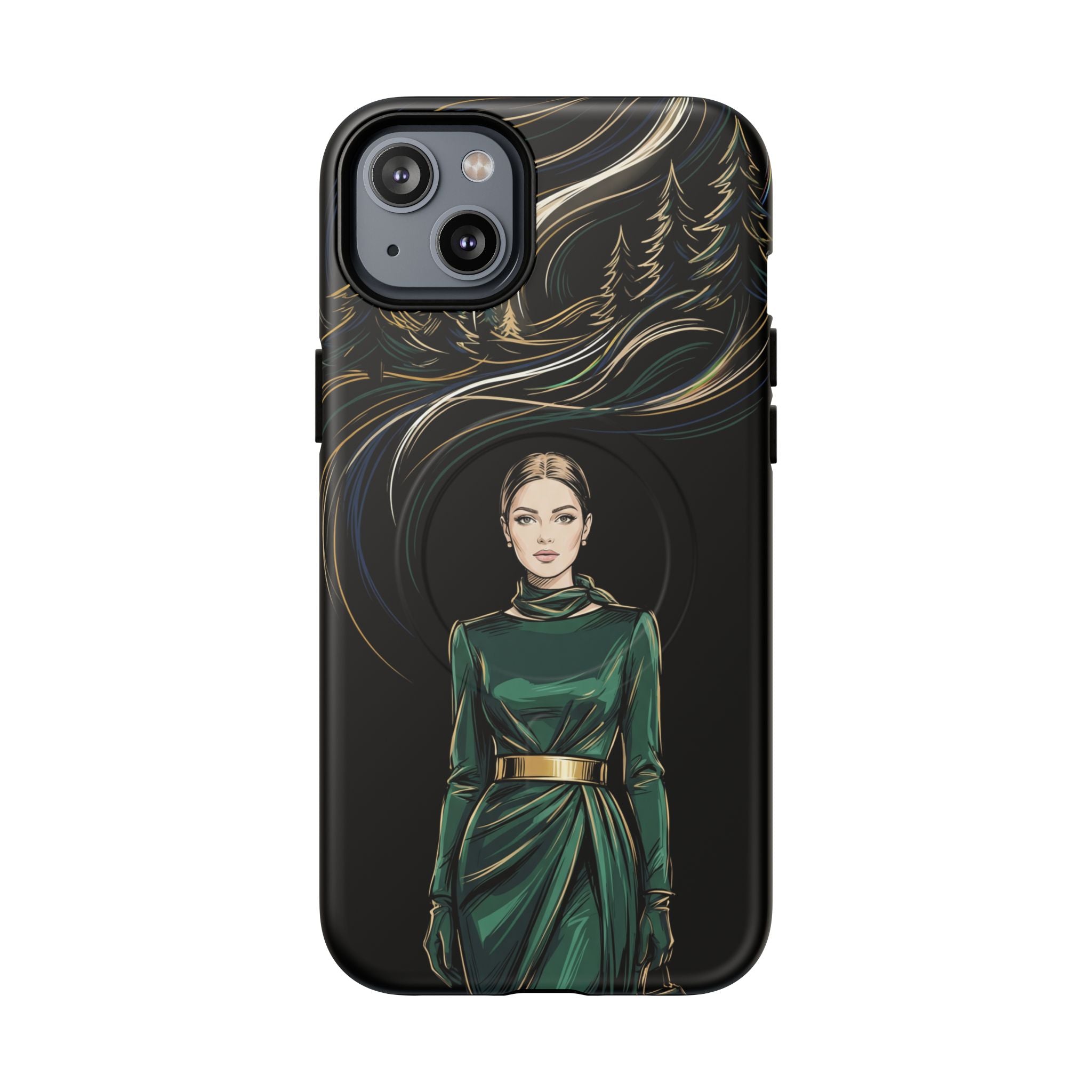 Elegant Forest Woman MagSafe iPhone Case