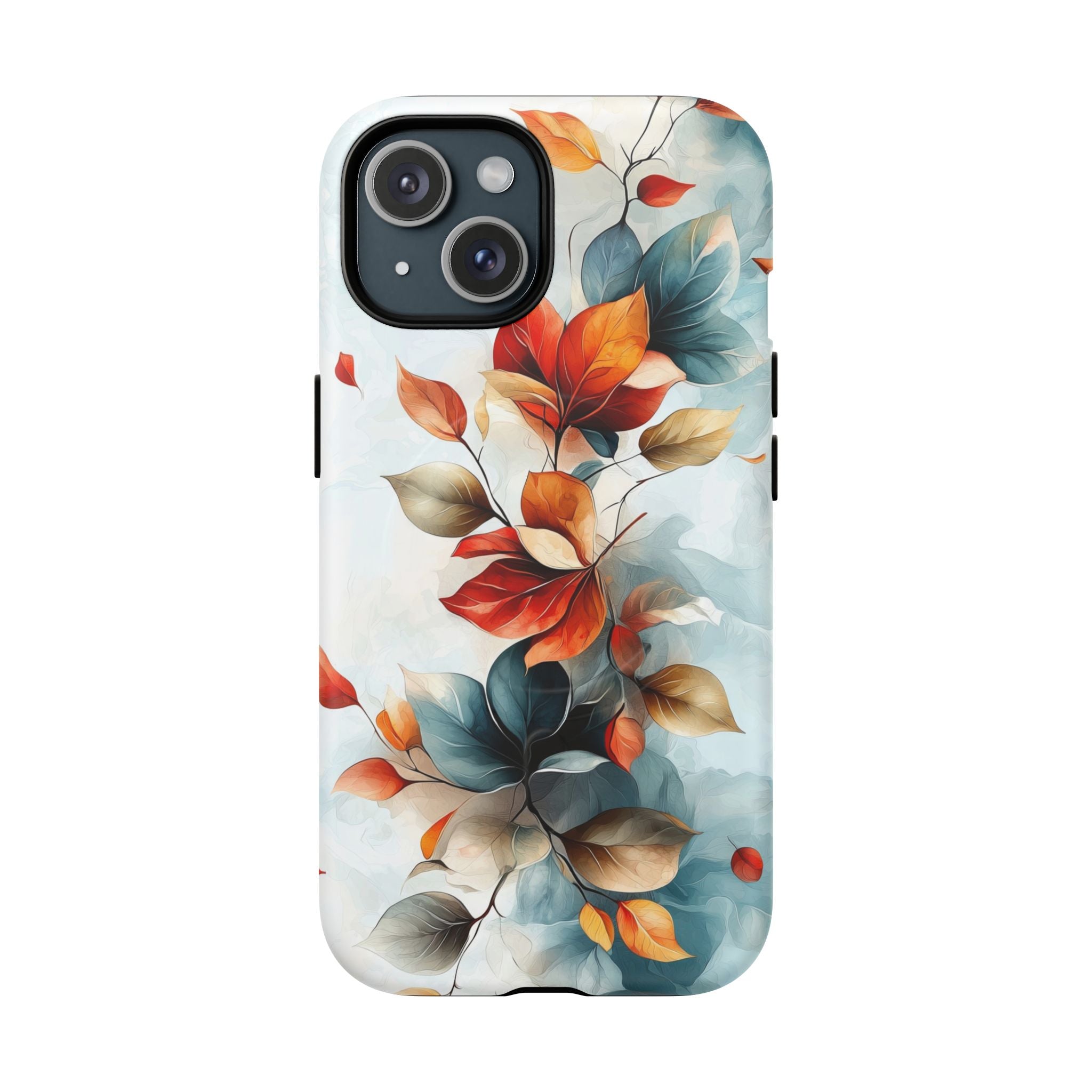 Custodia MagSafe resistente per iPhone con motivo floreale autunnali