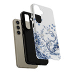 Vintage Blue White Porcelain Samsung Galaxy Phone Case | Chinoiserie Floral Tough Cover