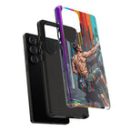 Colourful Rock Climber Art Protective Samsung Galaxy Phone Case