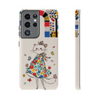 Floral Kitty Samsung Galaxy Phone Case | Cute Cat