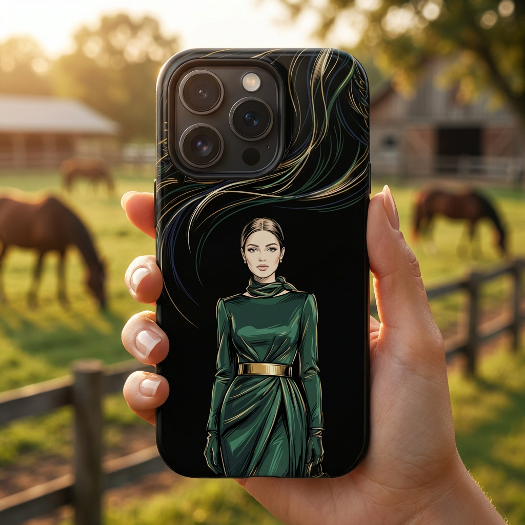 Elegant Forest Woman MagSafe iPhone Case