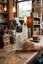 Paris Cafe MagSafe iPhone Case | Cute Vintage Eiffel Tower Travel