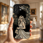 Stylish Woman Floral Wreath Tough MagSafe iPhone Case