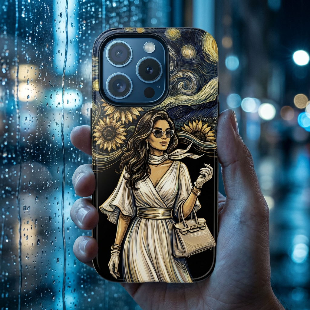 Van Gogh Night Sunflowers MagSafe iPhone Case | Chic Woman Art