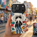 Punk City Cat Graffiti Design iPhone Case