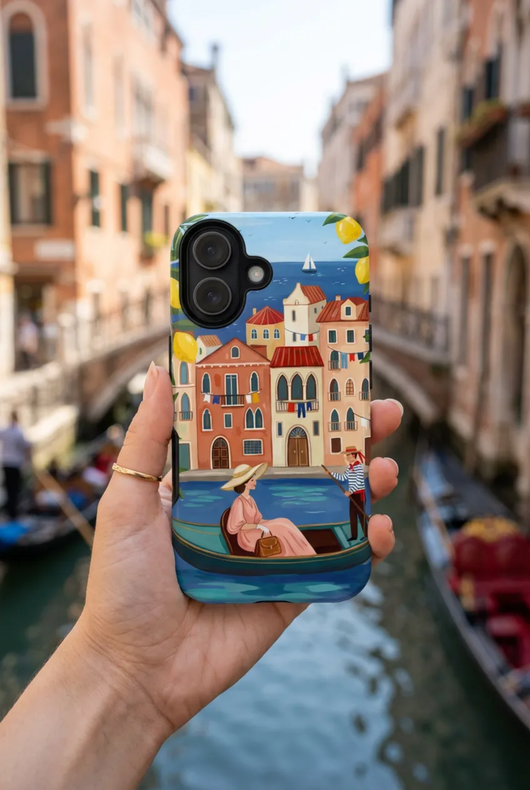 Venetian Gondola MagSafe iPhone Case | Lemon Coast Waterfront Travel